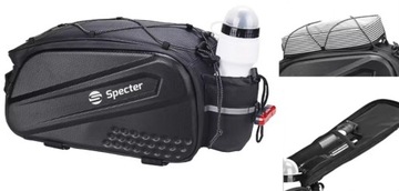 Большая сумка на багажник велосипеда 14л, светоотражатели SPECTER, водонепроницаемая