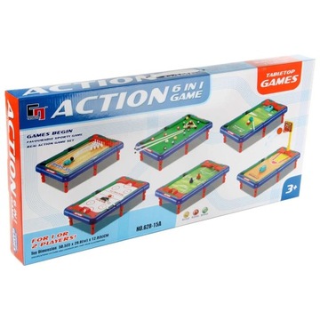 ИГРА НАВЫКОВ 6В1 НАСТОЛЬНЫЙ БИЛЬЯРД БОУЛИНГ МИНИ-ГОЛЬФ БАСКЕТБОЛ ФУТБОЛ