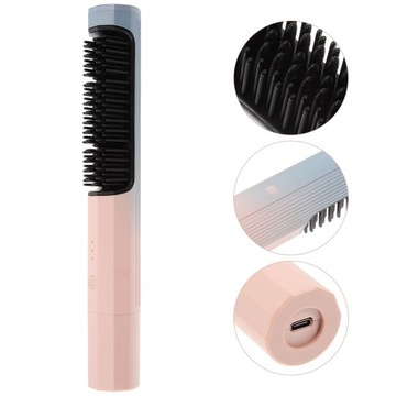 БЕСПРОВОДНОЙ ВЫПРЯМИТЕЛЬ ВОЛОС USB-ЩЕТКА С ПОДОГРЕВОМ