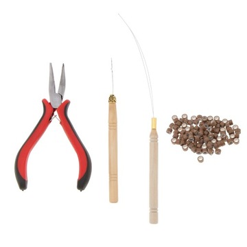 Набор удлинителей для булочек, 3 шт. (100 шт. силикон) Щипцы для вытягивания крючков Коричневый