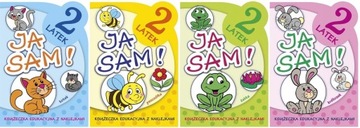 JA SAM DWULATEK Książeczki edukacyjne z naklejkami