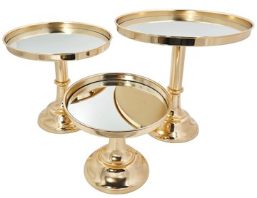 ТАРЕЛКА ДЛЯ ТОРТОВ, МУББЛЕЙ, ФРУКТОВ BC2970S, ЗОЛОТО