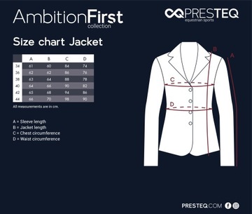 PRESTEQ AMBITION Черное пальто для верховой езды на 24 часа [R: 42]