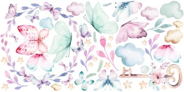 наклейки стикер стены для детей Воздушные шары 200