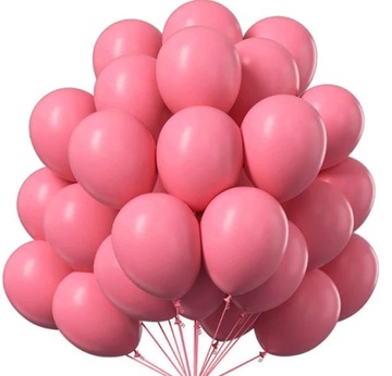 Balony lateksowe RÓŻOWY wesele urodziny 30 szt