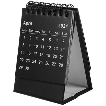 2024 Desktop Standing Flip Calendar Mini Desk Calendar Standing Flip