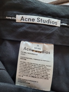 Acne Studios spodnie z wełną 34