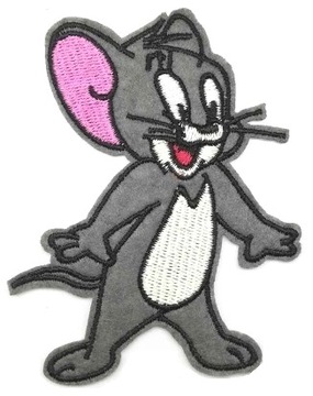 KULTOWA, NOWA NASZYWKA TERMO HAFTOWANA KOT I MYSZ - TOM I JERRY
