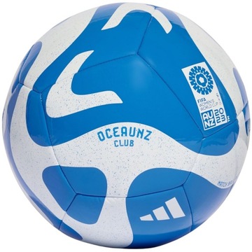 Piłka nożna adidas Oceaunz Club biało-niebieska HZ6933 R. 3