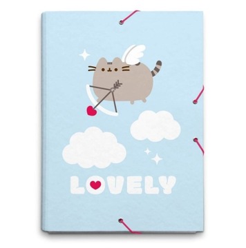 PUSHEEN AMOREK teczka A4 TEKTUROWA mocna trwała