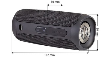 MANTA БЕСПРОВОДНАЯ ПОРТАТИВНАЯ ДИНАМИКА BLUETOOTH РАДИО FM AUX IPX4 TWS MP3