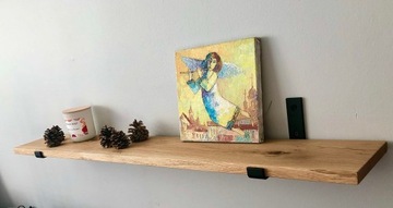 Полка из массива дуба, ширина 100см.