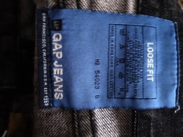 SPODNIE JEANS GAP 1969 LOSSE FIT W33/L32 -W90/L112 DENIM QUALITY COMFORT