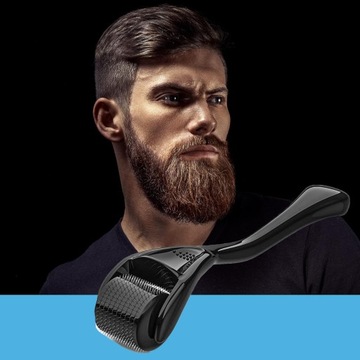 DERMA ROLLER do włosów na porost włosów zakola łysienie + OLEJEK na porost