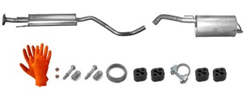 NISSAN NOTE 1.6 2006-2007 TŁUMIK ŚRODKOWY KOŃCOWY