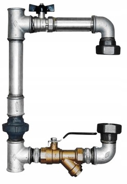 OBEJŚCIE POMPY C.O. 6/4' (DN40) pionowe OCYNK