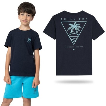 KOSZULKA CHŁOPIĘCA 4F DZIECIĘCA KOSZULKA T-SHIRT
