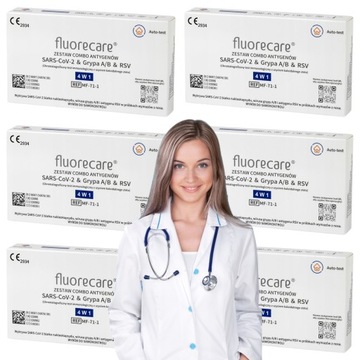 Test COVID-19 Grypa AB RSV Combo 4w1 FLUORECARE