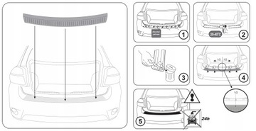 VW T5 LONG 2004-2015 НАКЛАДКА НА БАМПЕР