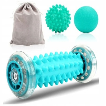 Roller do masażu stóp ciała masażer wałek rolka x3