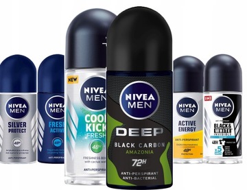 NIVEA MEN ANTYPERSPIRANT ROLL ON MIX 6 x 50 ml