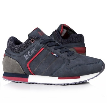 Buty, sneakersy, sportowe męskie Lee Cooper Navy/Camel Ocieplane