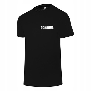 Koszulka T-shirt "Ochrona" - czarna S