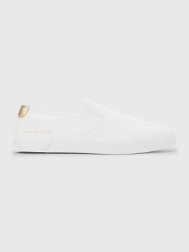 Damskie Trampki Slip-on Essential Tommy Hilfiger Biały 40 FW0FW06956 YBS