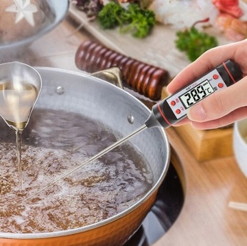 ЦИФРОВОЙ КУХОННЫЙ ТЕРМОМЕТР С ЖК-дисплеем ДЛЯ МЯСА, ТОРТОВ, ВИНА, ГРИЛЯ