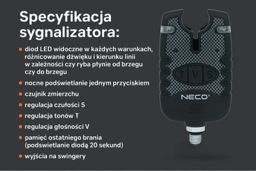 Zestaw Sygnalizatorów Brań z Centralką NECO Night Sensor 2+1 92002