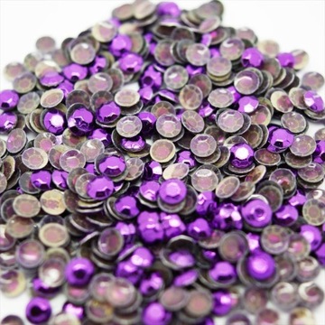 Metal Termo Dżety Ćwieki ozdoba Fioletowy 3mm 1000