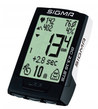 Sigma Bicycle Meter 23.16 STS IPX7 Польский меню термин задача задача HR Puls