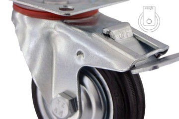 НАБОР ИЗ 4 ШТ. Полочная тележка WHEELS fi 75 2STGU75