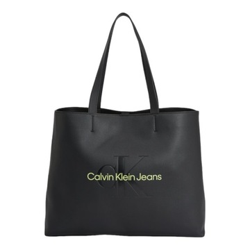 CALVIN KLEIN TOREBKA DAMSKA SCULPTED SLIM TOTE34 MONO CZARNA