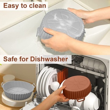 Силиконовые вкладыши для выпечки во фритюрнице, противни для духовки, 2 шт.