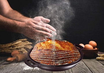 Чугунный казан для костра, 8л, казан для приготовления пищи на костре, сковорода