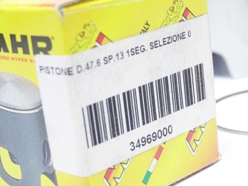 Tłok Malossi MHR D 47,6 sworzeń 13mm selekcja 0