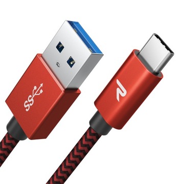 KABEL USB-C PLECIONY szybkie ładowanie 1m QC 3.0