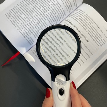 Лупа Лупа для чтения с подсветкой, двойными 3 светодиодами