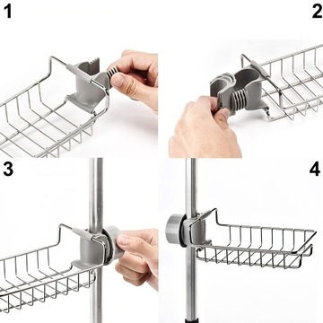 ОРГАНАЙЗЕР ДЛЯ МОЙКИ КУХОННАЯ КОРЗИНА ПОЛКА С ЛЕНТОЙ