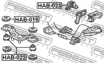 FEBEST HAB-016 LOŽISKO MECHANIZMUS DIFERENCIÁL