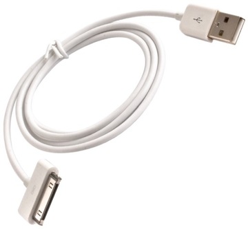 Kabel 1m USB - stary iPhone 4 4S 3 30-pin 100cm 1A
