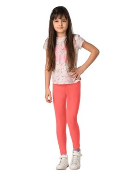 Legginsy dziecięce GETRY bawełniane KORAL D1 110