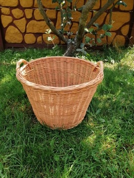 ПЛЕТЕНАЯ КОРЗИНА ДЛЯ ФРУКТОВ И ОВОЩЕЙ, КРУГЛАЯ, ДЕРЕВЯННАЯ