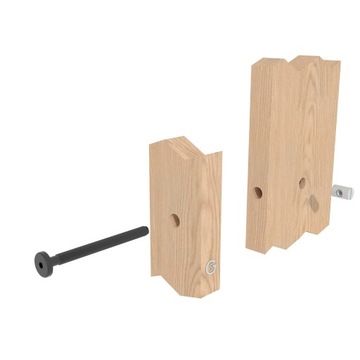 100x M6x40 мм винт с потайной головкой, черный мебельный винт, метрический винт