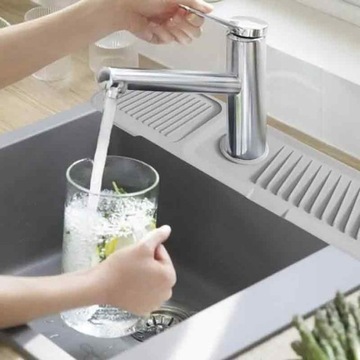 СИЛИКОНОВЫЙ КОВРИК ДЛЯ РАКОВИНЫ, СЛИВНИК ПОД ЛЕНТУ ДЛЯ КУХНИ И ВАННОЙ КОМНАТЫ