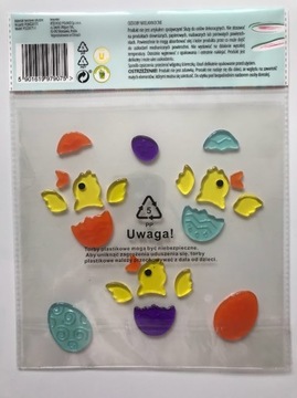 ПАСХАЛЬНЫЕ ГЕЛЕВЫЕ рождественские наклейки на окна