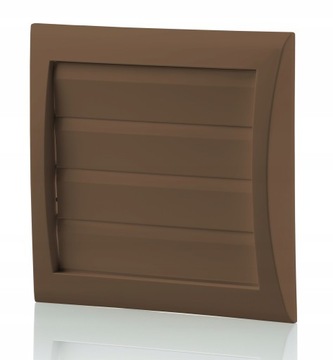 Kratka wentylacyjna z żaluzją 154x150 kołnierz 100