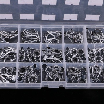 75 шт., 15 размеров, направляющие для удочки, комплект для ремонта деталей для глаз «сделай сам», для конструкции удочки