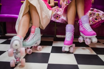 Роликовые коньки RIO ROLLER ROSE CLASSIC BLACK/GOLD РАЗМЕР 35,5